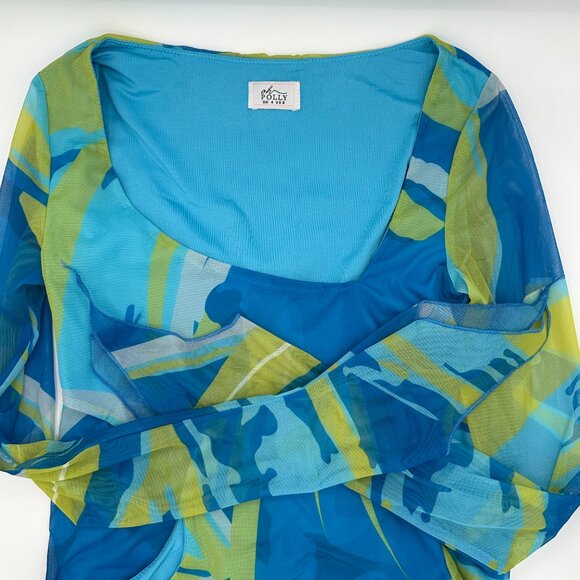 Oh Polly Feelin Wavy Long Sleeve Mini Dress Size 0 - Picture 2 of 5